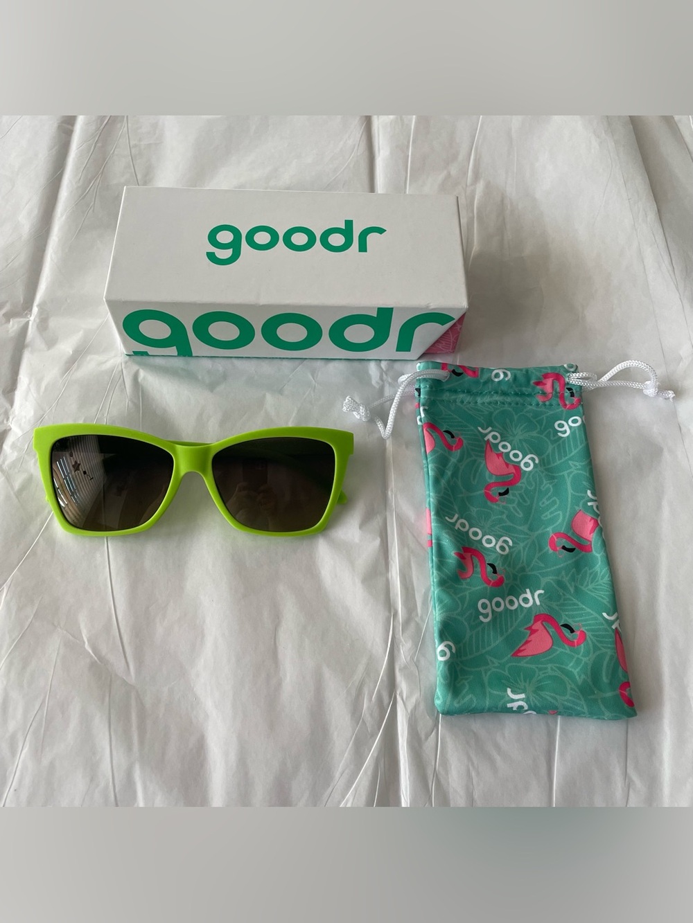 Goodr Pop G Sunglasses Born to Be Envied Lime Green NEW IN BOX